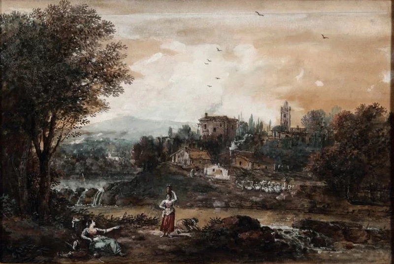 Paesaggio con figure 1